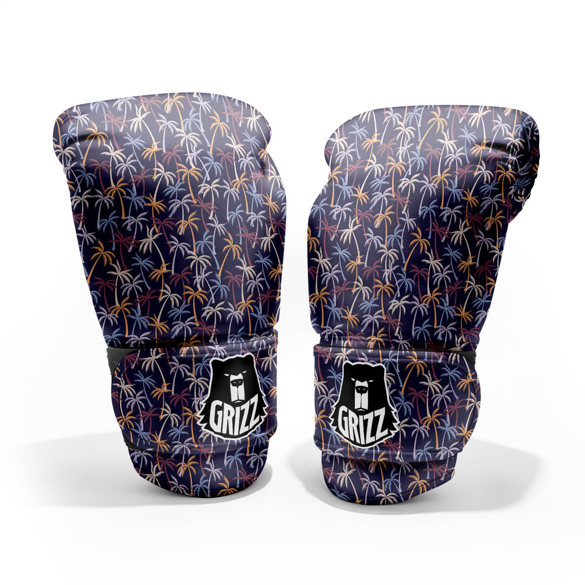 Palm Tree Colorful Print Pattern Pro Boxing Glove