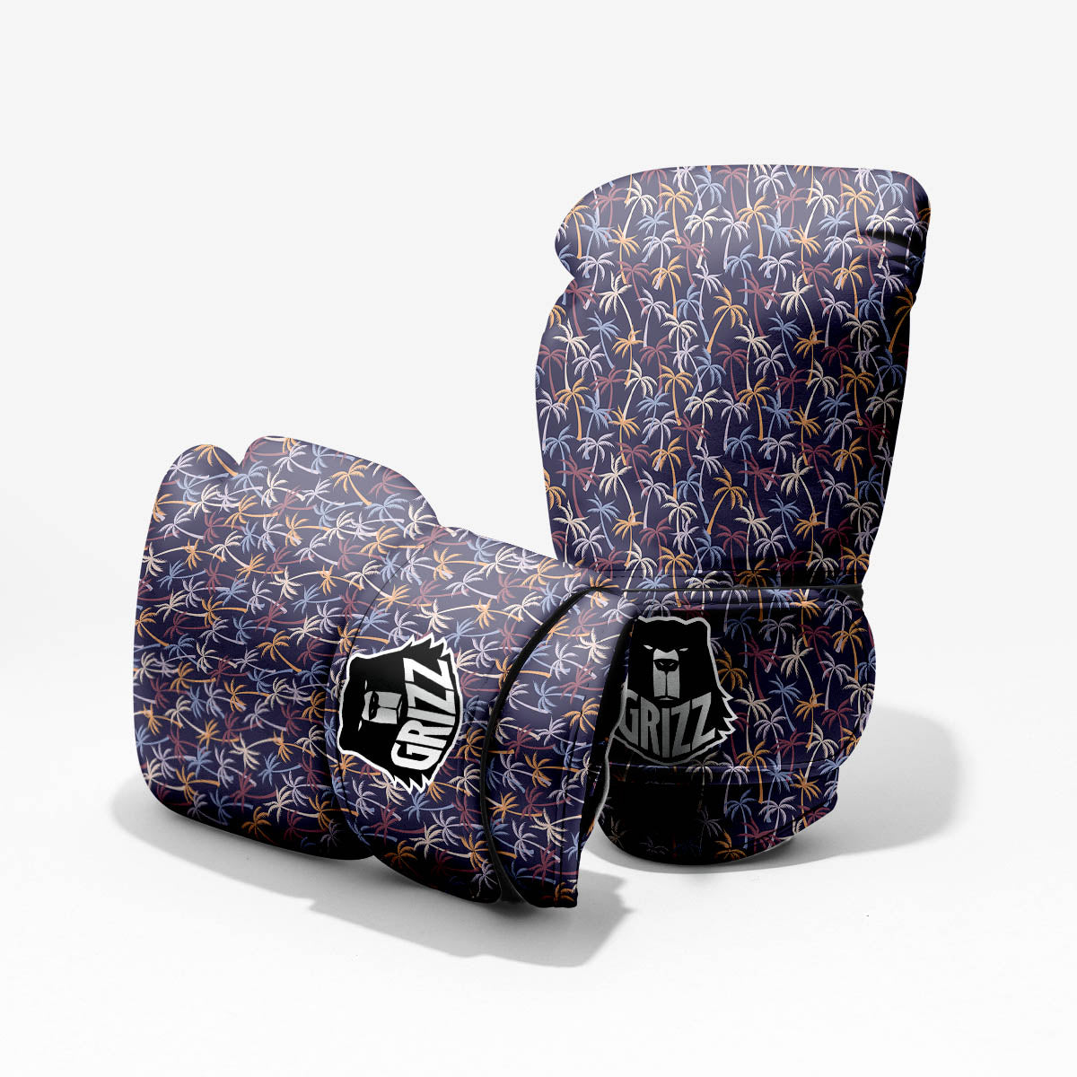 Palm Tree Colorful Print Pattern Pro Boxing Glove