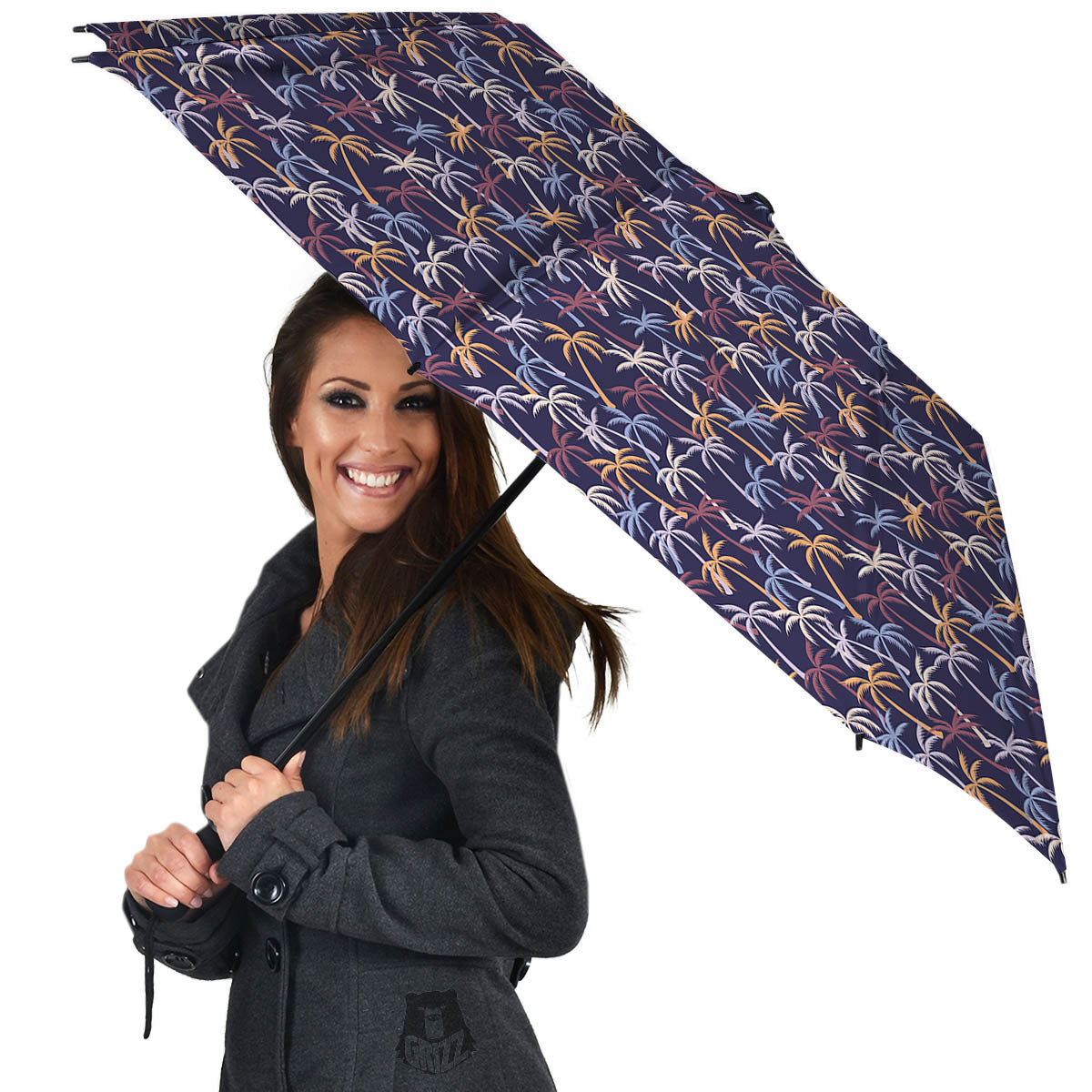 Palm Tree Colorful Print Pattern Umbrella-grizzshop