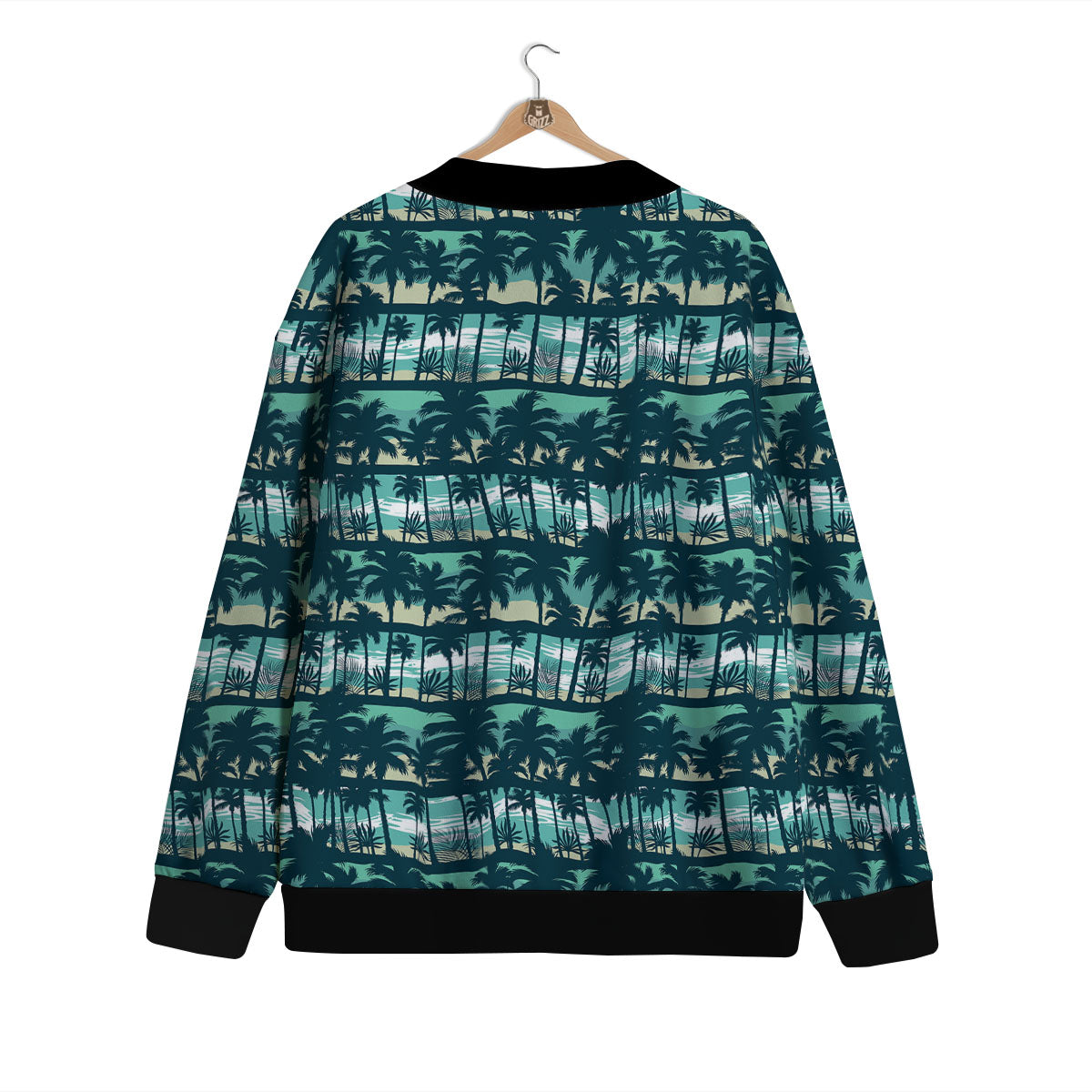 Palm Tree Print Pattern Cardigan-grizzshop