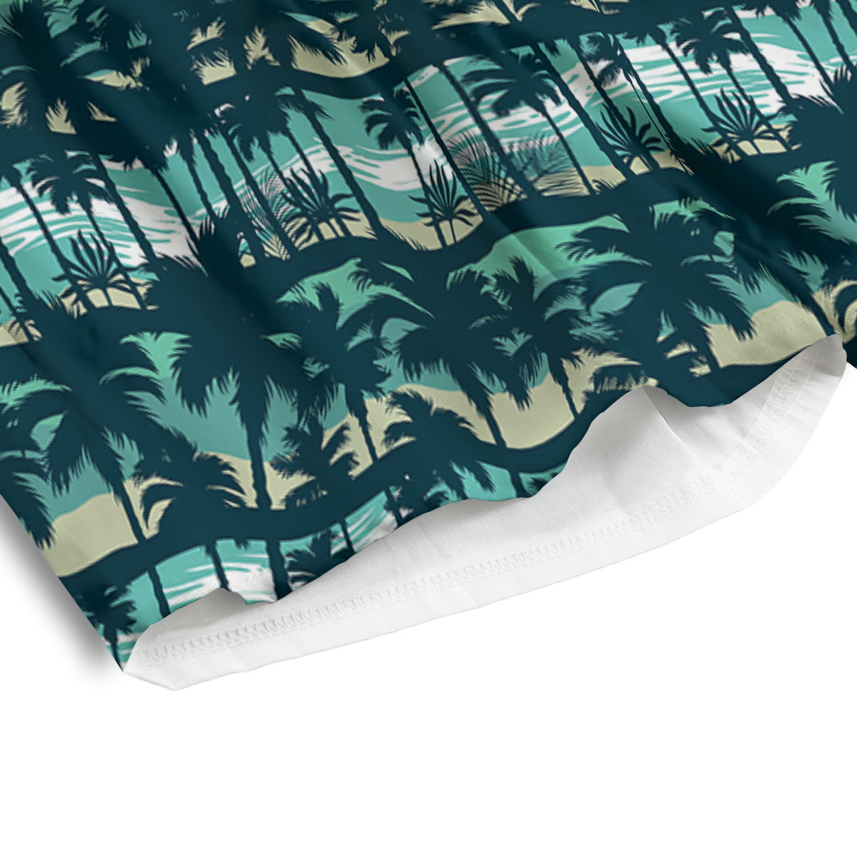 Palm Tree Print Pattern Men's Athletic Shorts