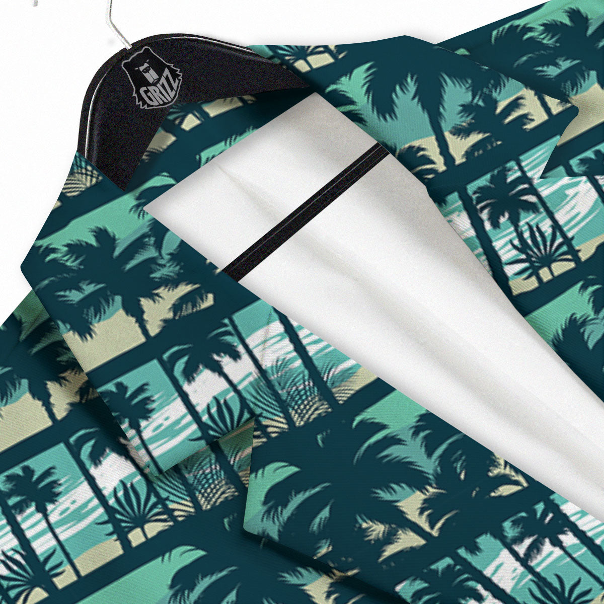 Palm Tree Print Pattern Men's Sport Coat-grizzshop