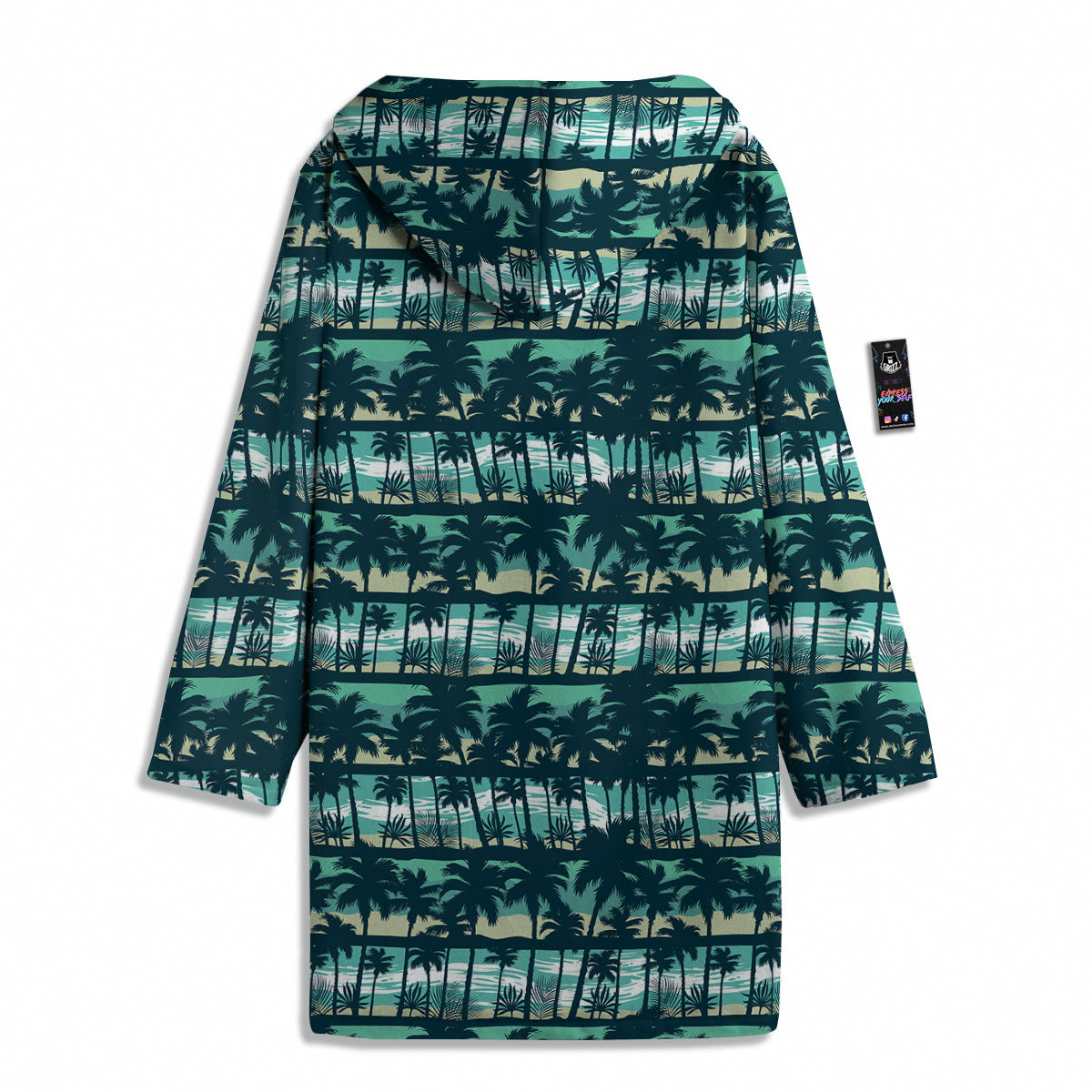 Palm Tree Print Pattern Men's Windbreaker Jacket-grizzshop
