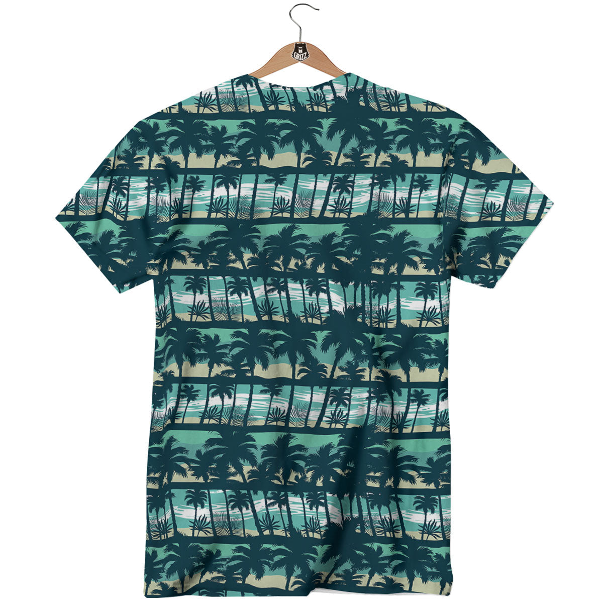 Palm Tree Print Pattern T-Shirt-grizzshop