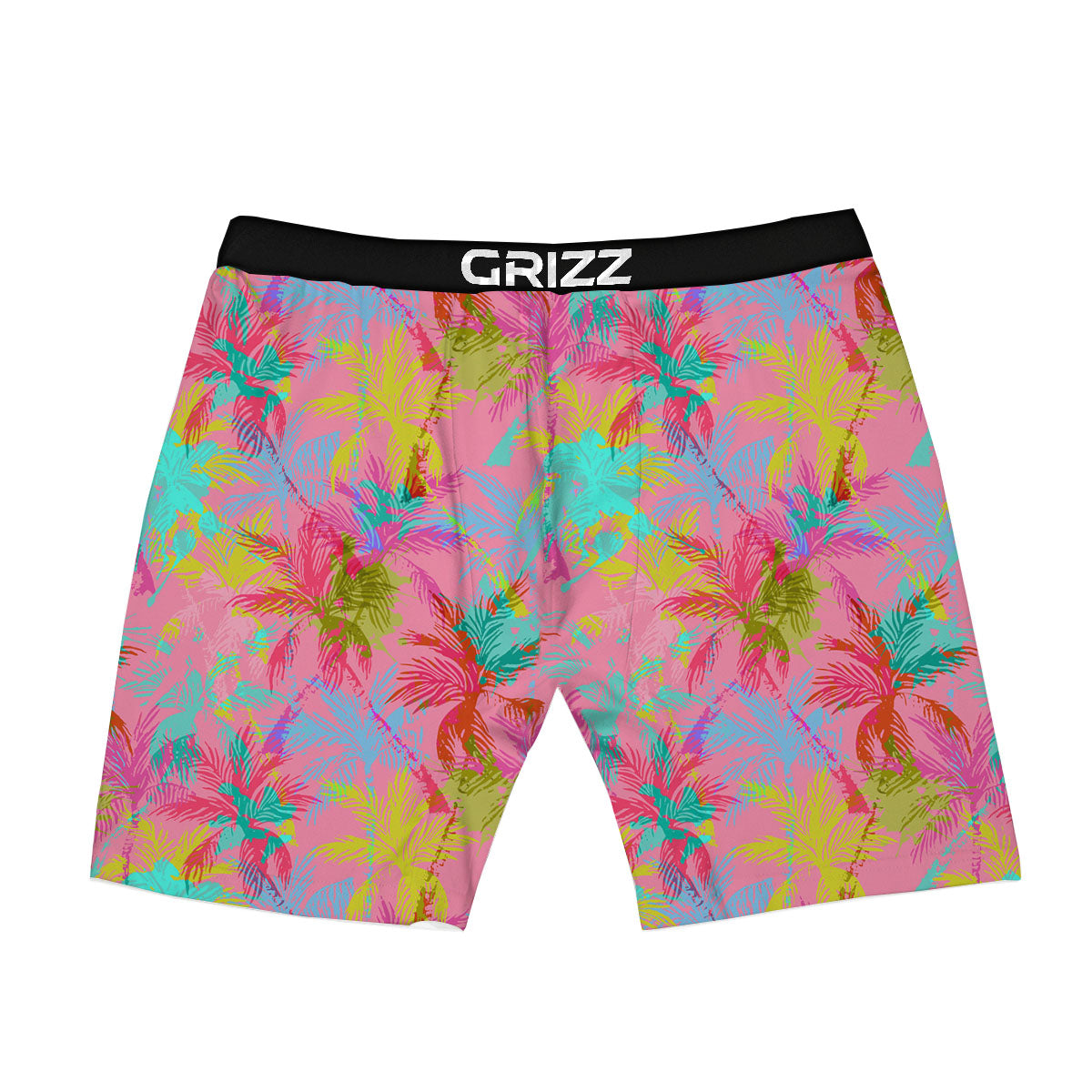 Palm Tree Rainbow Print Pattern Boxer Briefs-grizzshop