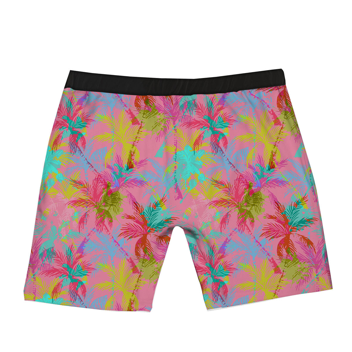 Palm Tree Rainbow Print Pattern Boxer Briefs-grizzshop