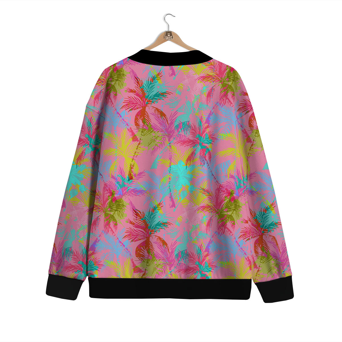 Palm Tree Rainbow Print Pattern Cardigan-grizzshop