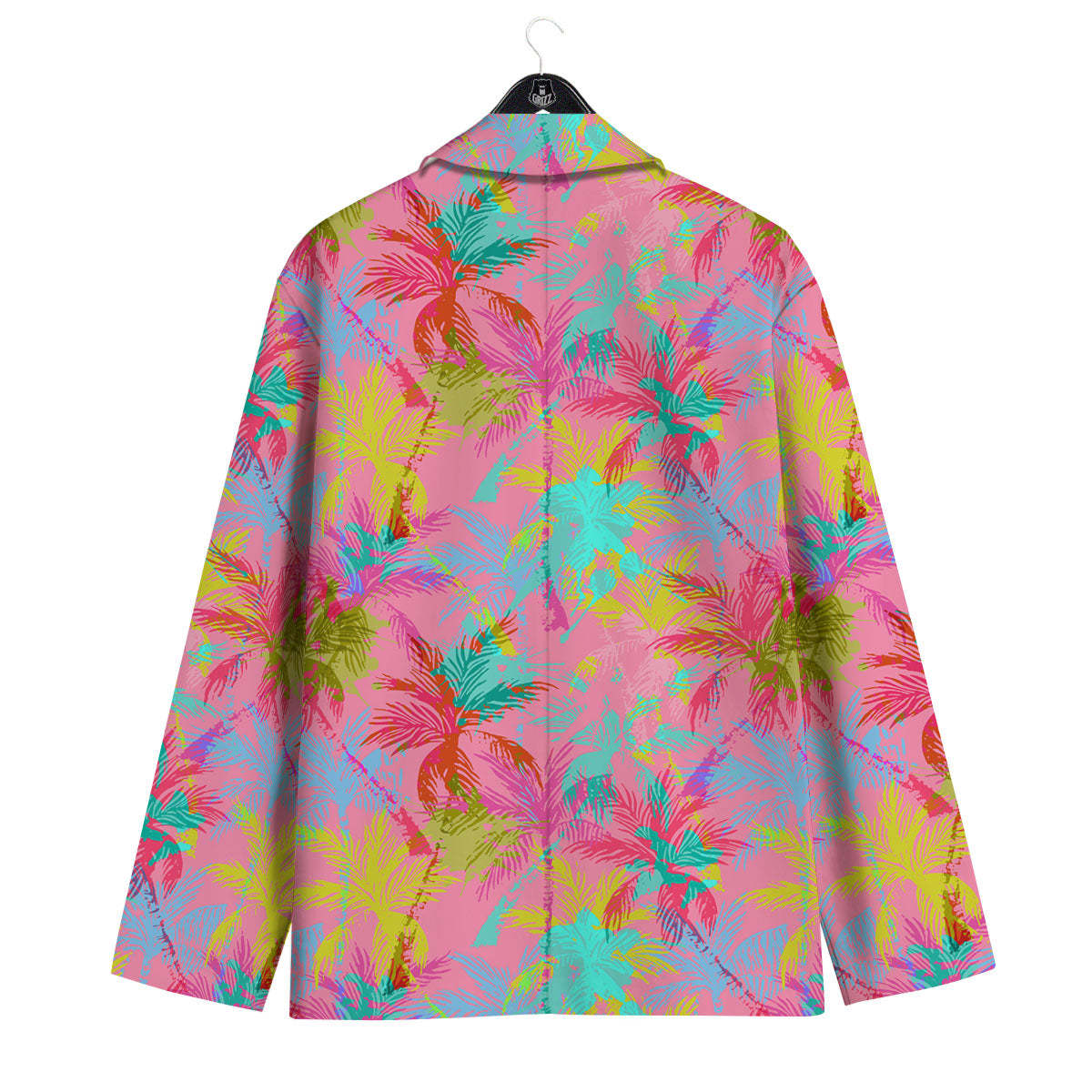 Palm Tree Rainbow Print Pattern Men's Sport Coat-grizzshop