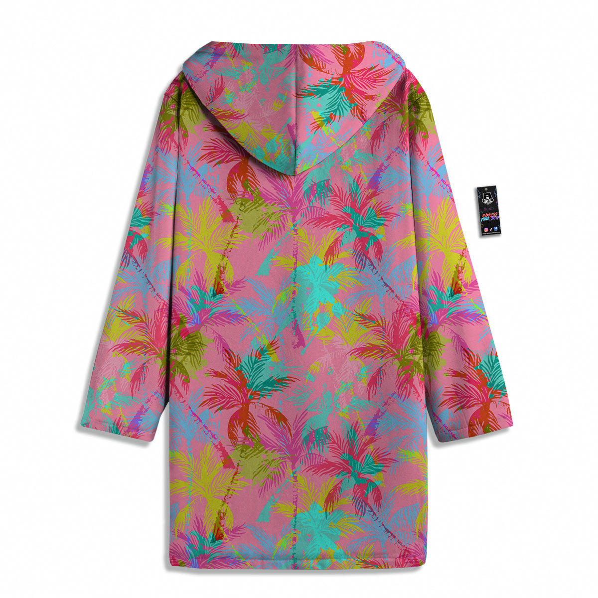 Palm Tree Rainbow Print Pattern Men's Windbreaker Jacket-grizzshop