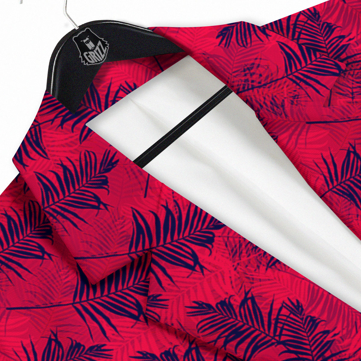 Palm Tree Red Print Pattern Men's Sport Coat-grizzshop