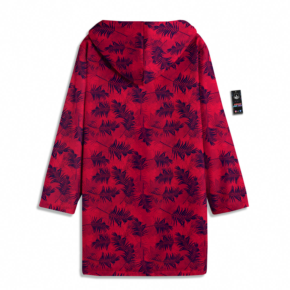 Palm Tree Red Print Pattern Men's Windbreaker Jacket-grizzshop