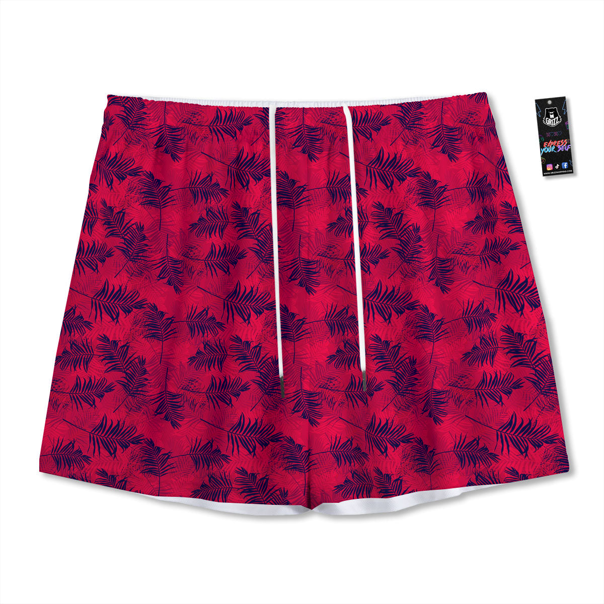 Nightclub EDM Party Print Mesh Shorts