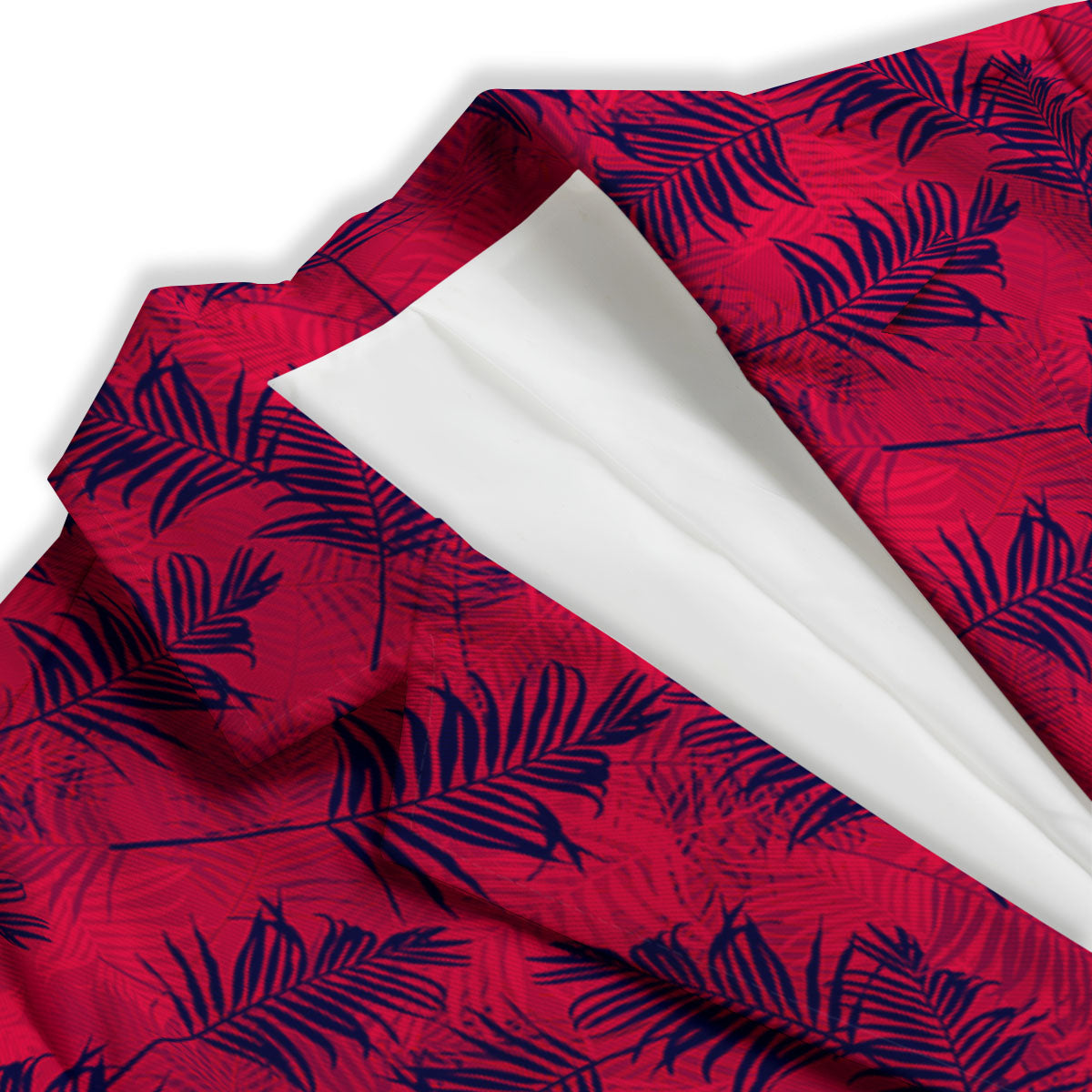 Palm Tree Red Print Pattern Women's Blazer-grizzshop