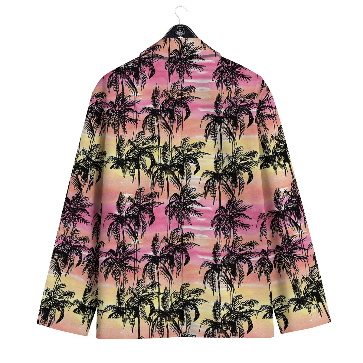 Palm Tree Sunset Print Pattern Men's Sport Coat-grizzshop