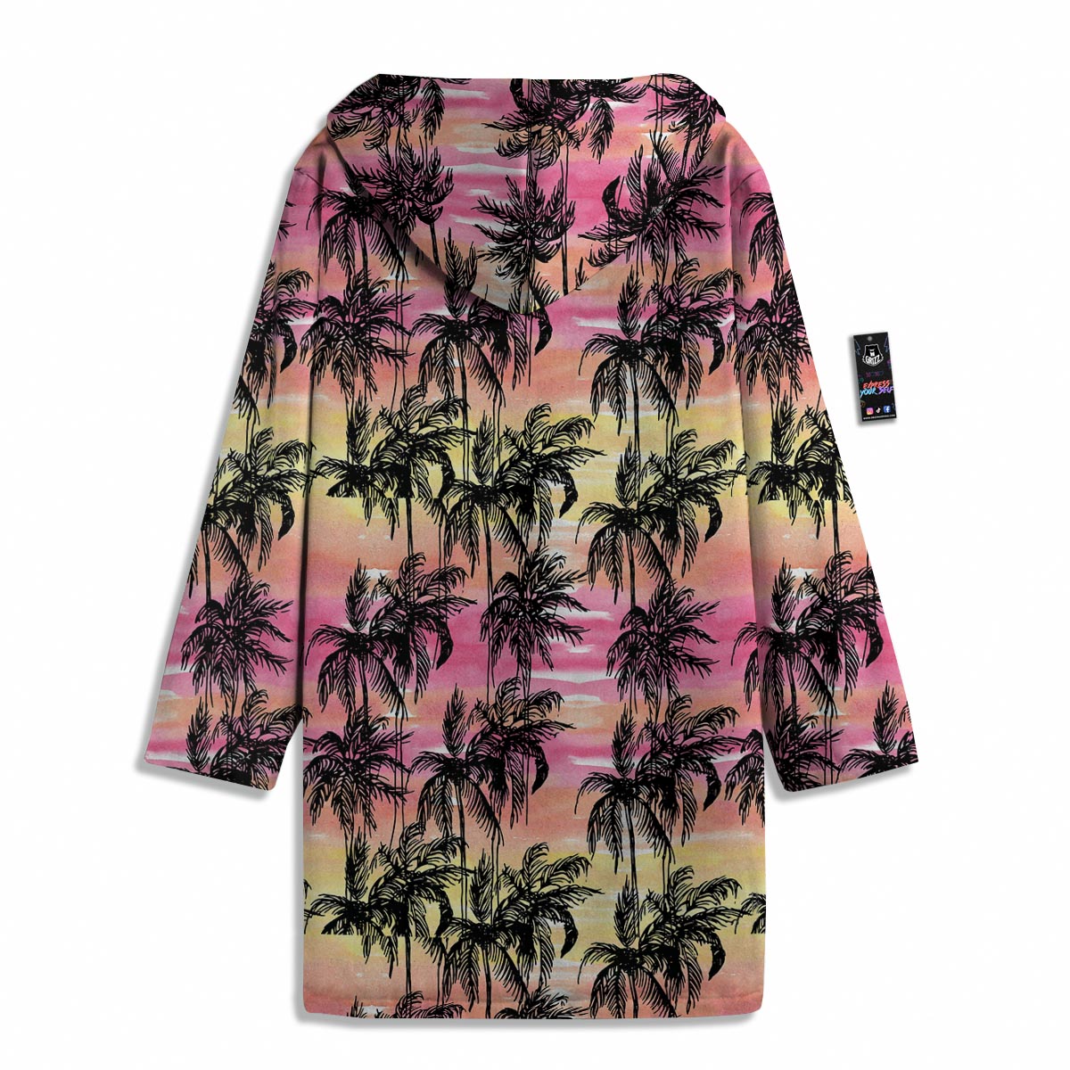 Palm Tree Sunset Print Pattern Men's Windbreaker Jacket-grizzshop