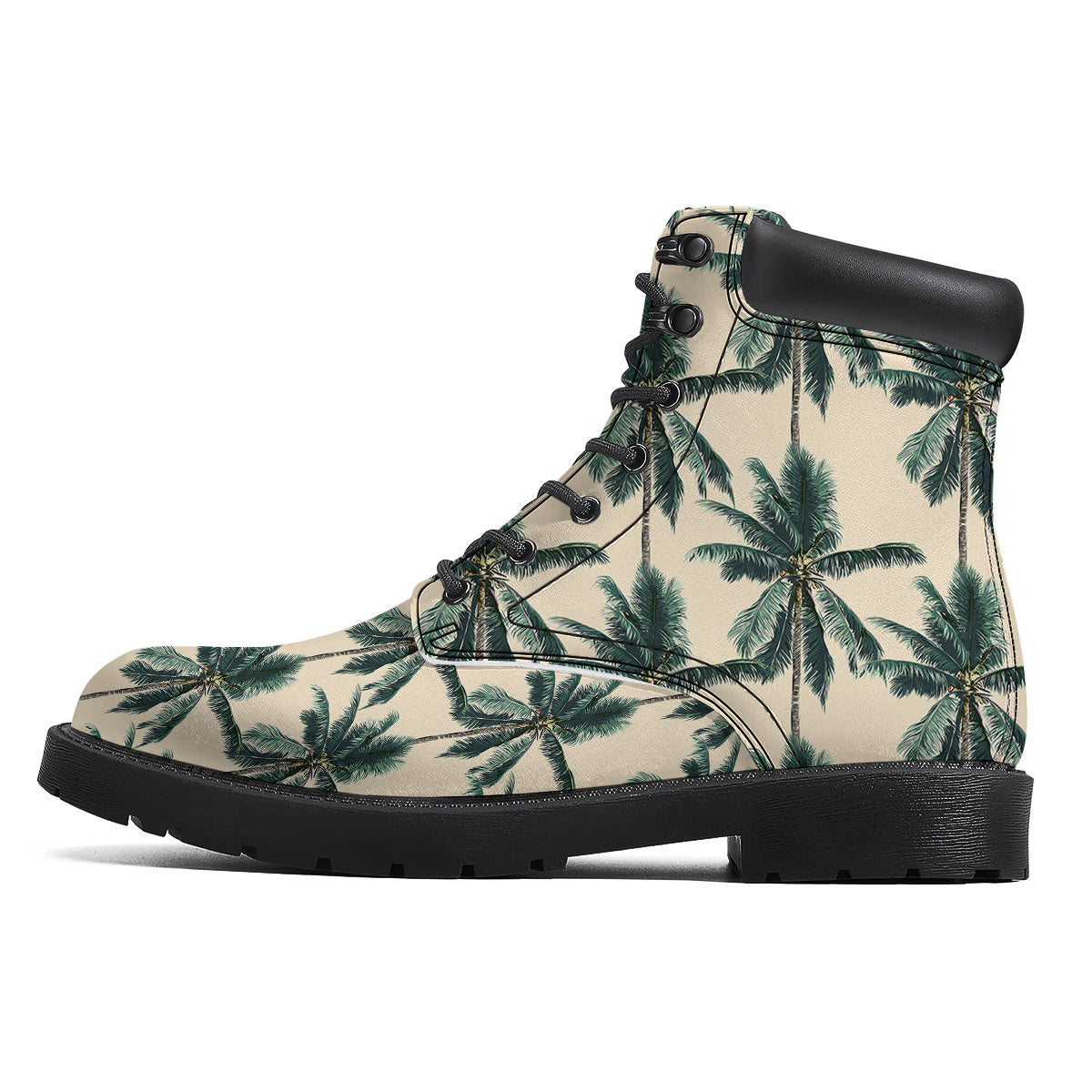 Palm Tree Tropical Print Pattern Boots-grizzshop