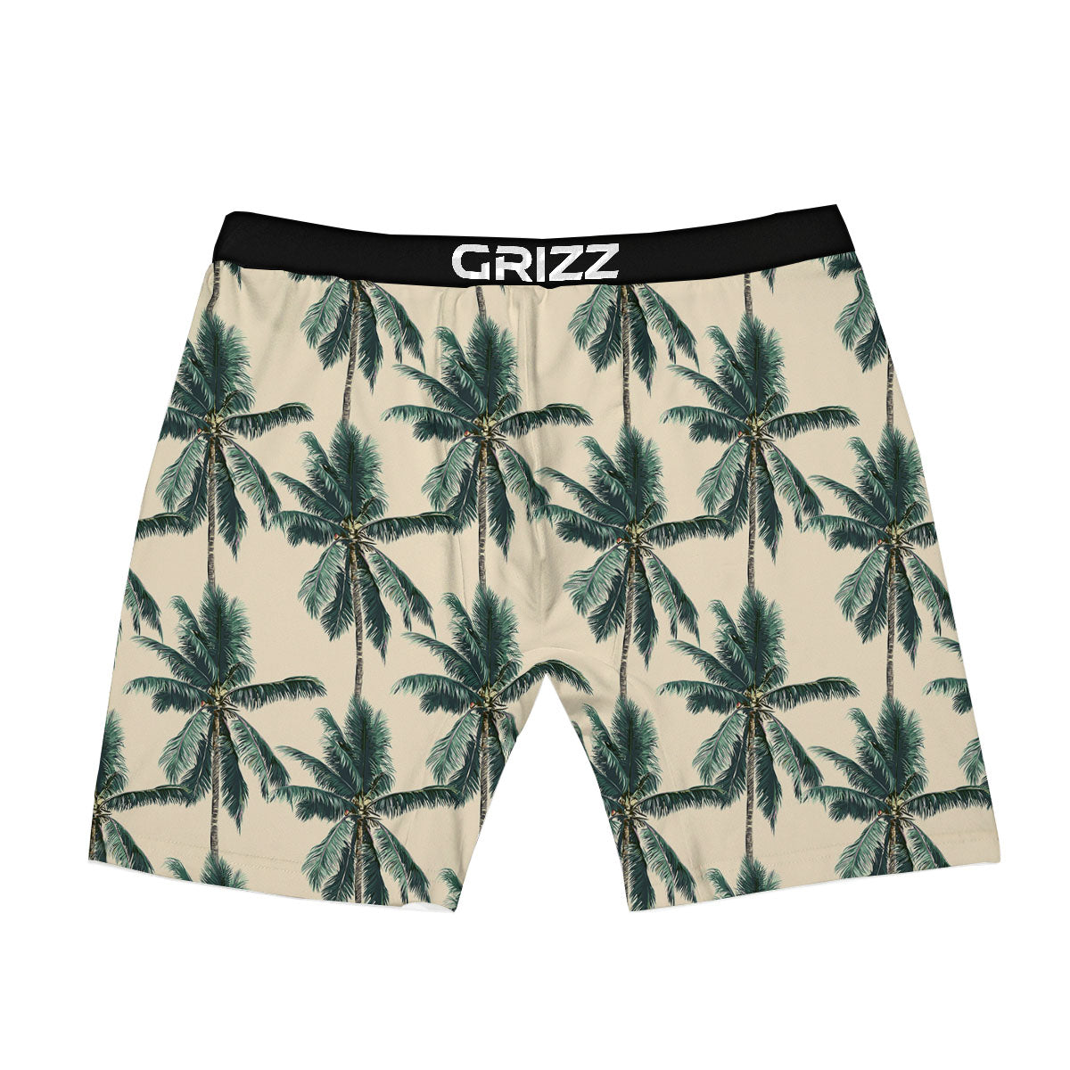 Palm Tree Tropical Print Pattern Boxer Briefs-grizzshop