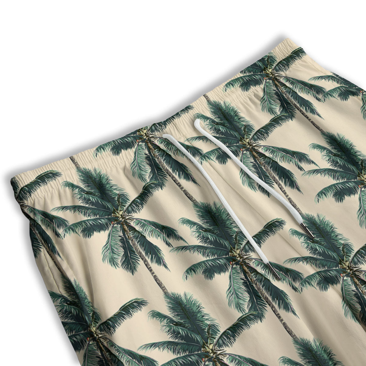 Palm Tree Tropical Print Pattern Men's Athletic Shorts
