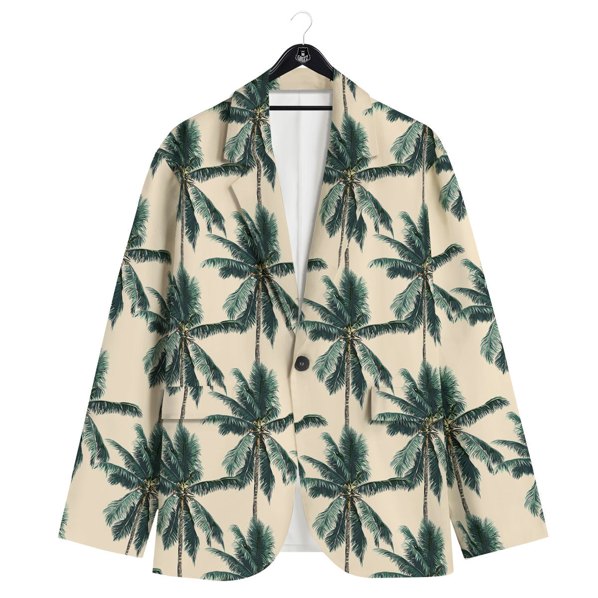 Palm Tree Tropical Print Pattern Men's Sport Coat-grizzshop