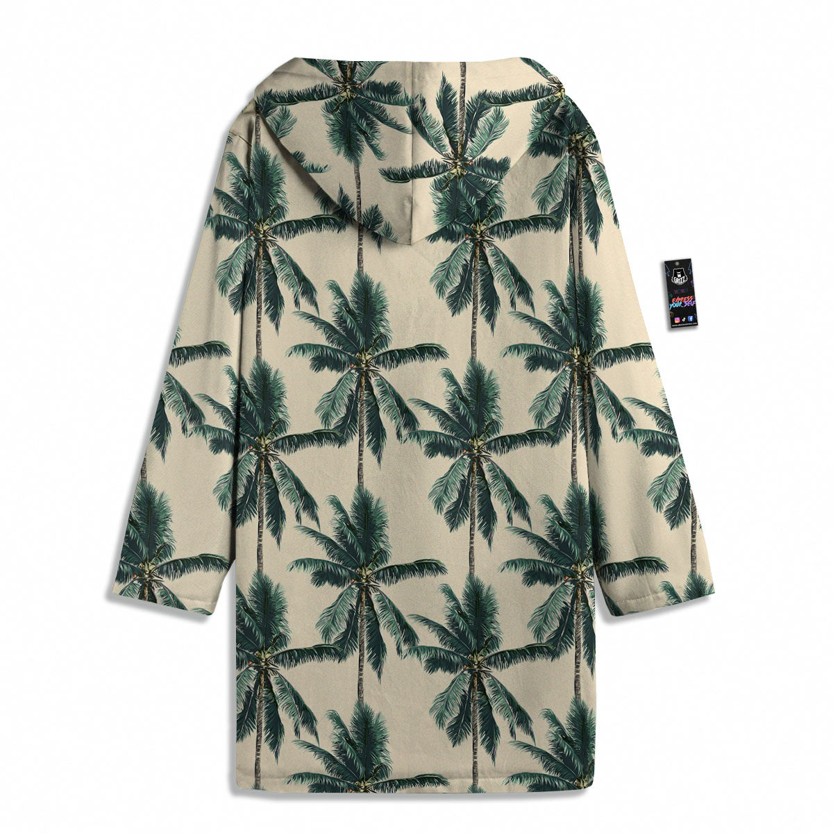 Palm Tree Tropical Print Pattern Men's Windbreaker Jacket-grizzshop
