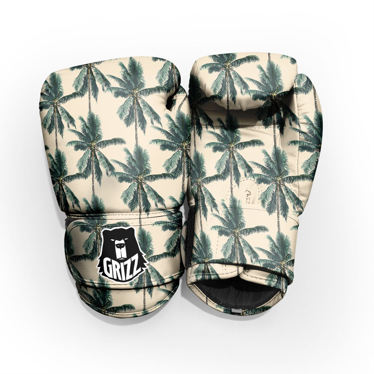 Palm Tree Tropical Print Pattern Pro Boxing Glove