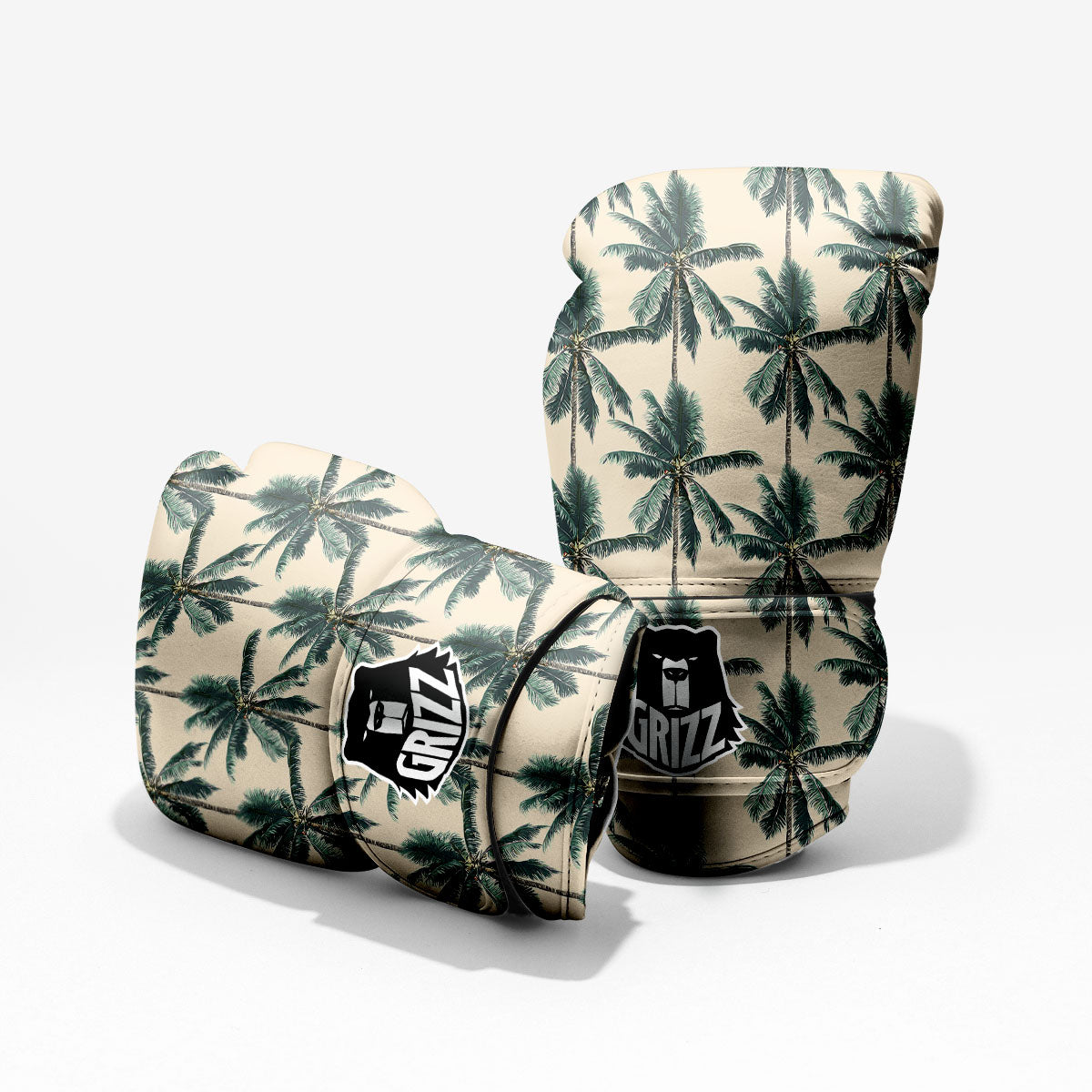 Palm Tree Tropical Print Pattern Pro Boxing Glove