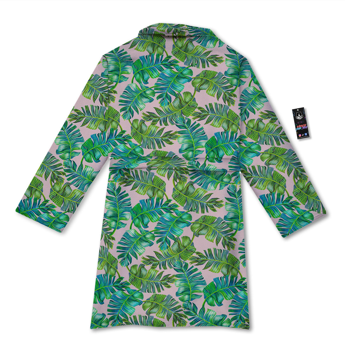 Palm Tree Vintage Print Pattern Bathrobe-grizzshop