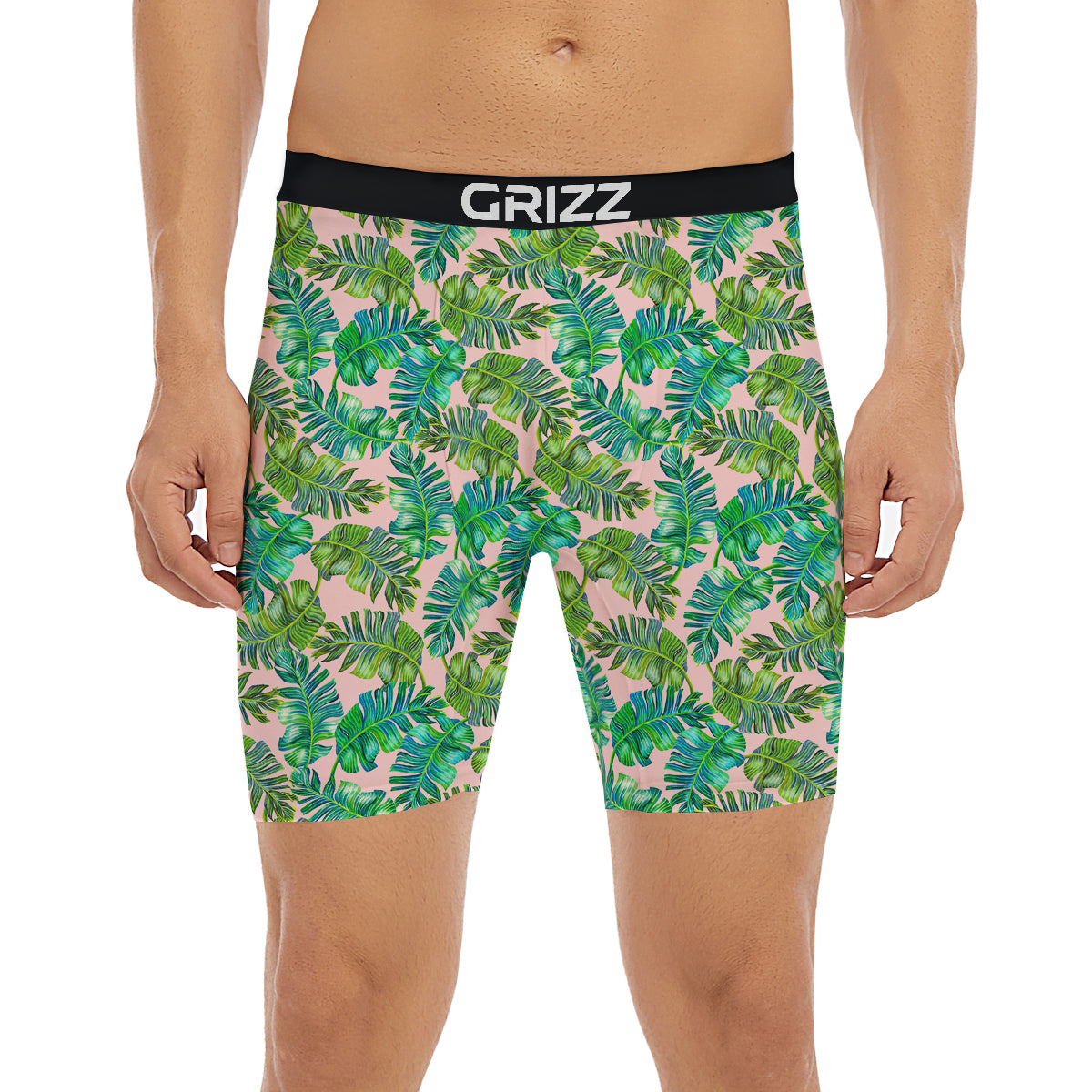 Palm Tree Vintage Print Pattern Boxer Briefs-grizzshop