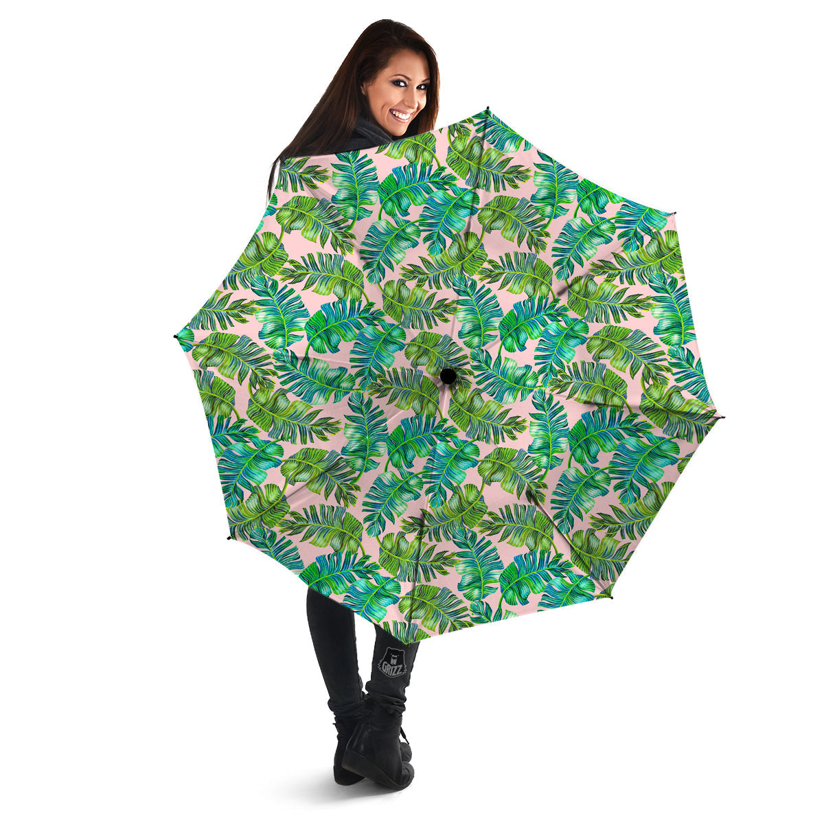 Palm Tree Vintage Print Pattern Umbrella-grizzshop