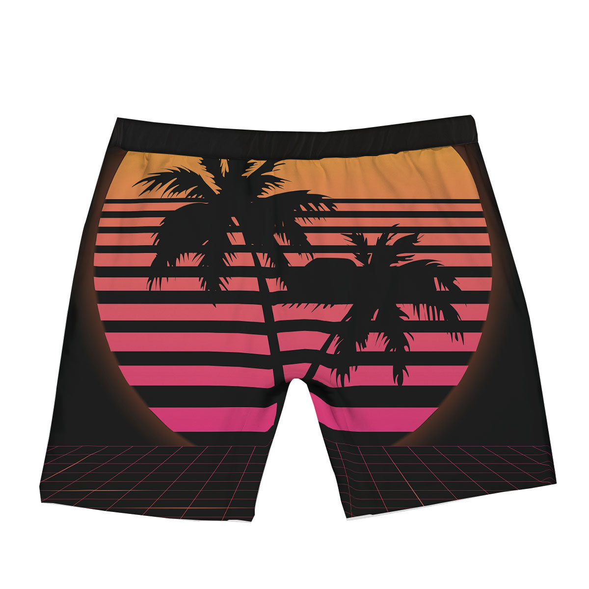 Palm Trees And Night Sunset Sky Print Boxer Briefs-grizzshop