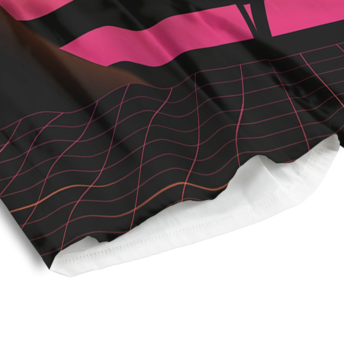 Palm Trees And Night Sunset Sky Print Men's Athletic Shorts
