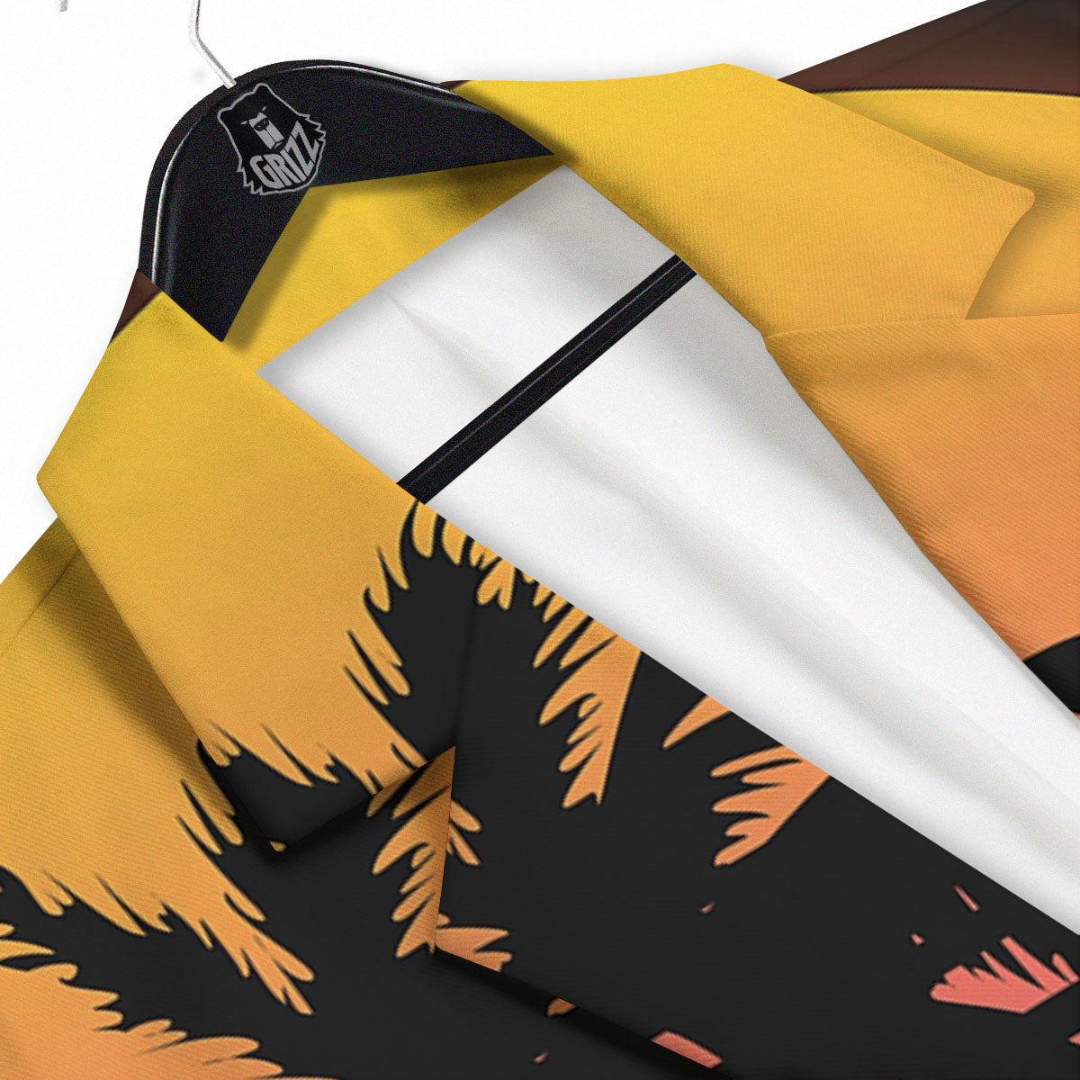 Palm Trees And Night Sunset Sky Print Men's Sport Coat-grizzshop