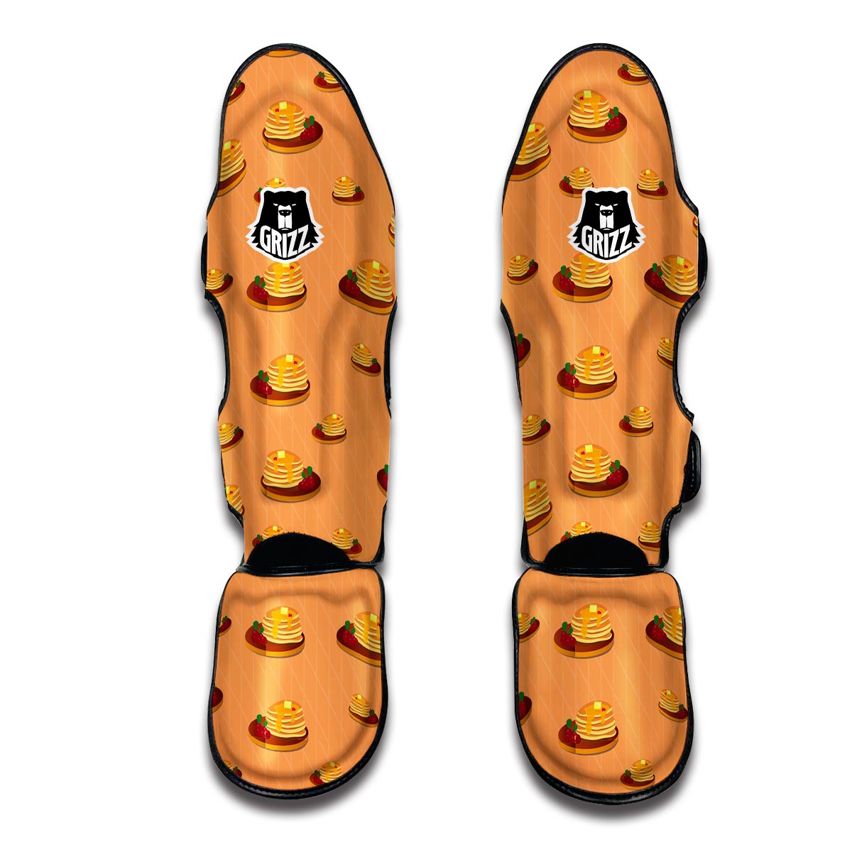 Pancake Print Muay Thai Shin Guards-grizzshop