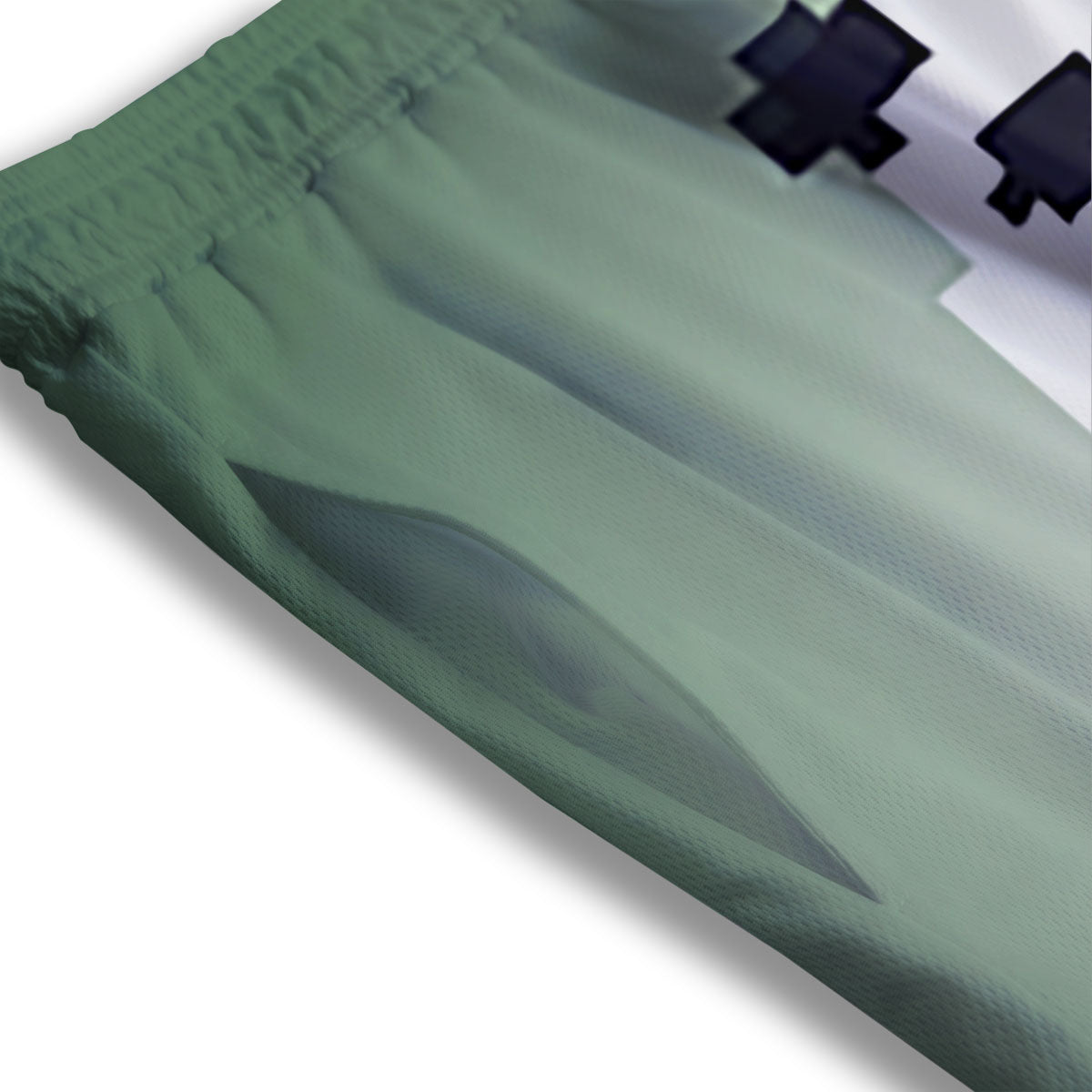 Pentagram Flame Print Mesh Shorts
