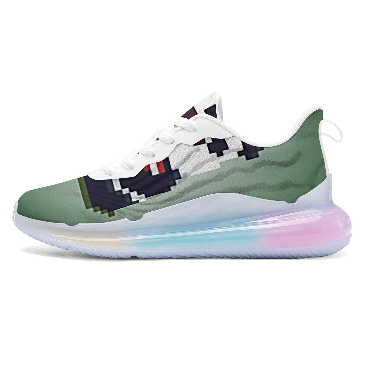 Panda 8-Bit Pixel Print Running Sneakers-grizzshop