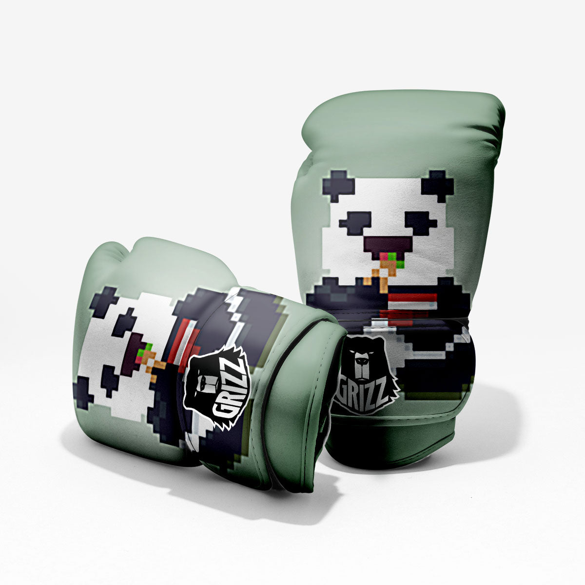 Panda 8-Bit Pixel Print Pro Boxing Glove