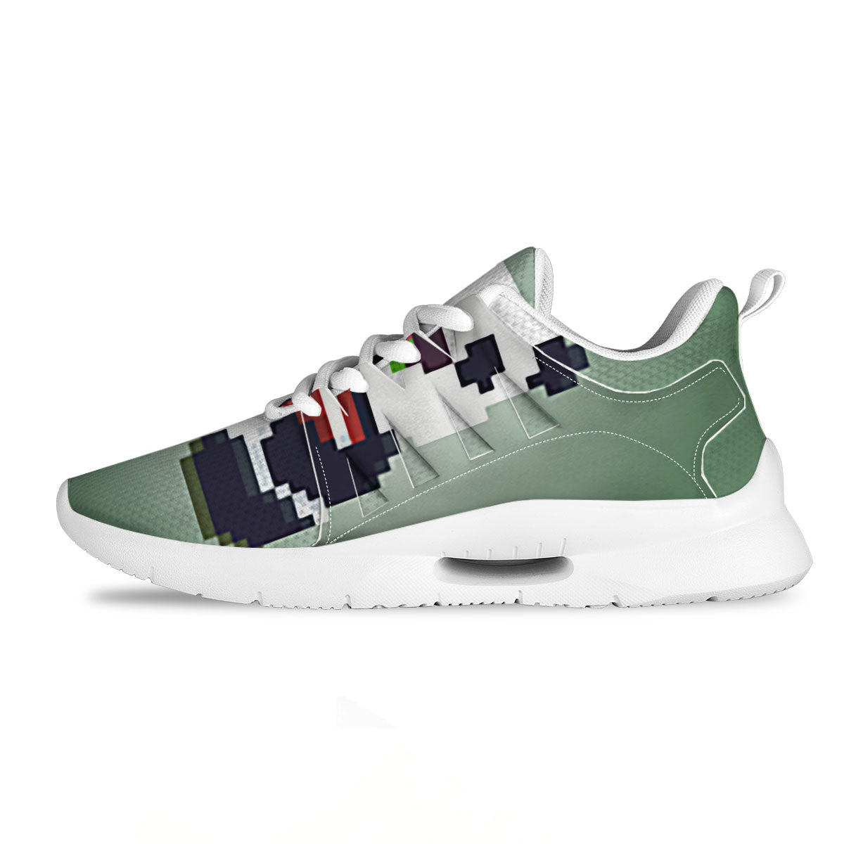 Panda 8-Bit Pixel Print Tennis Shoes-grizzshop
