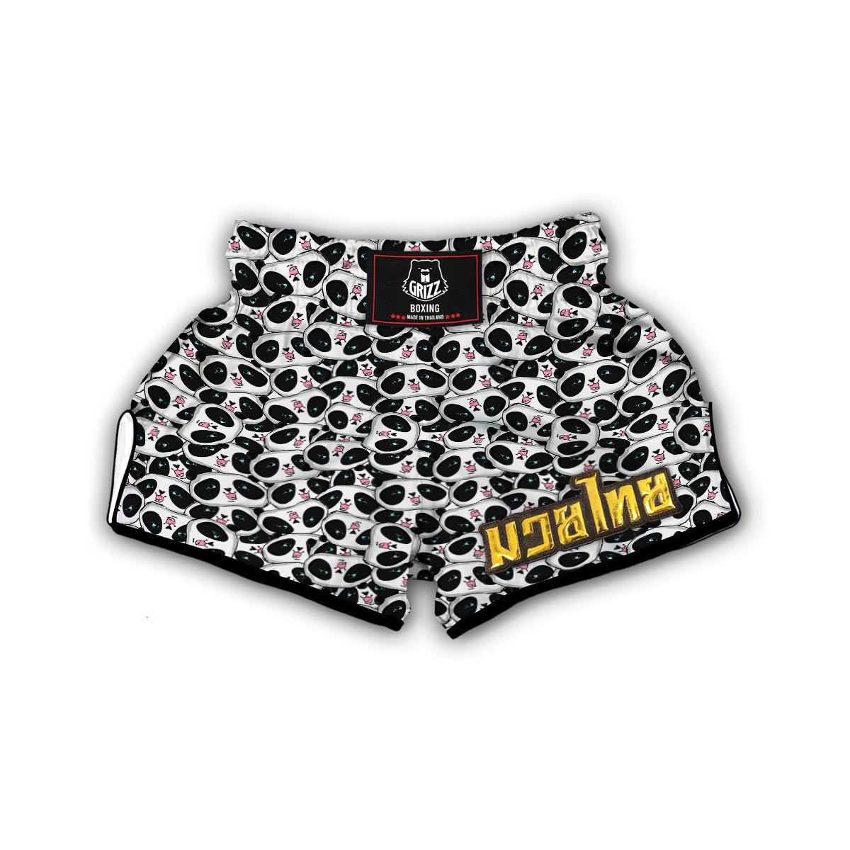 Panda Baby Pattern Print Muay Thai Boxing Shorts-grizzshop