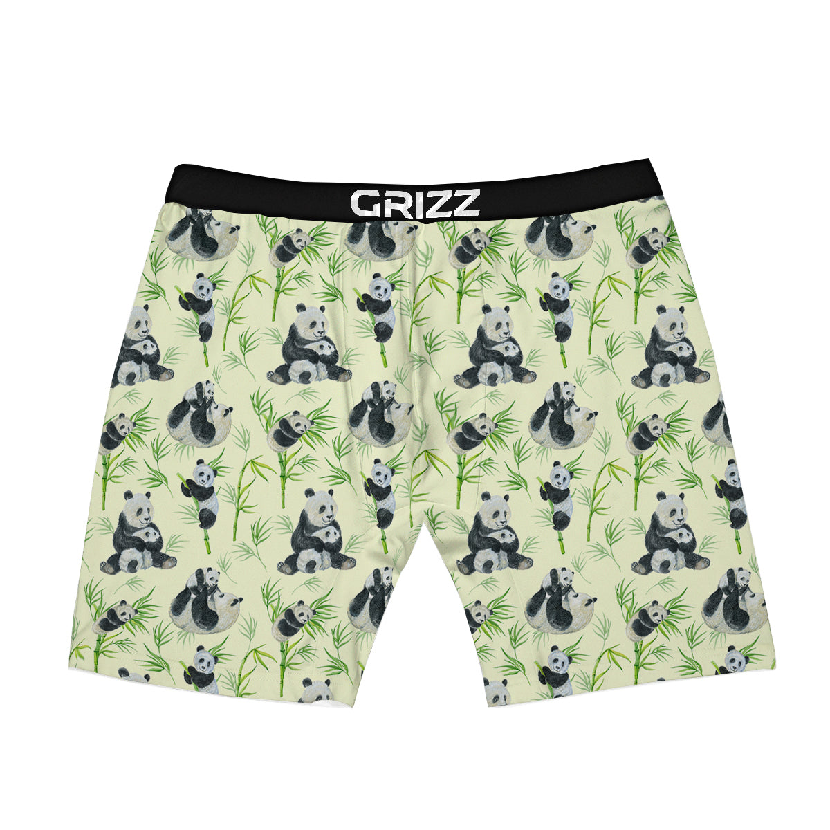 Panda Bamboo And Baby Print Pattern Boxer Briefs-grizzshop