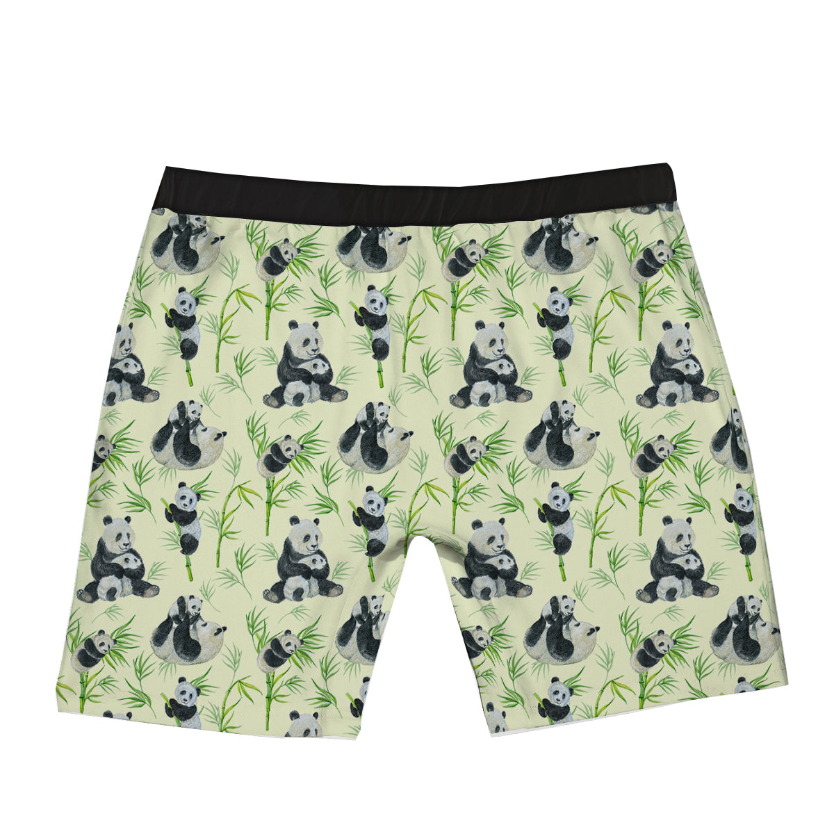 Panda Bamboo And Baby Print Pattern Boxer Briefs-grizzshop