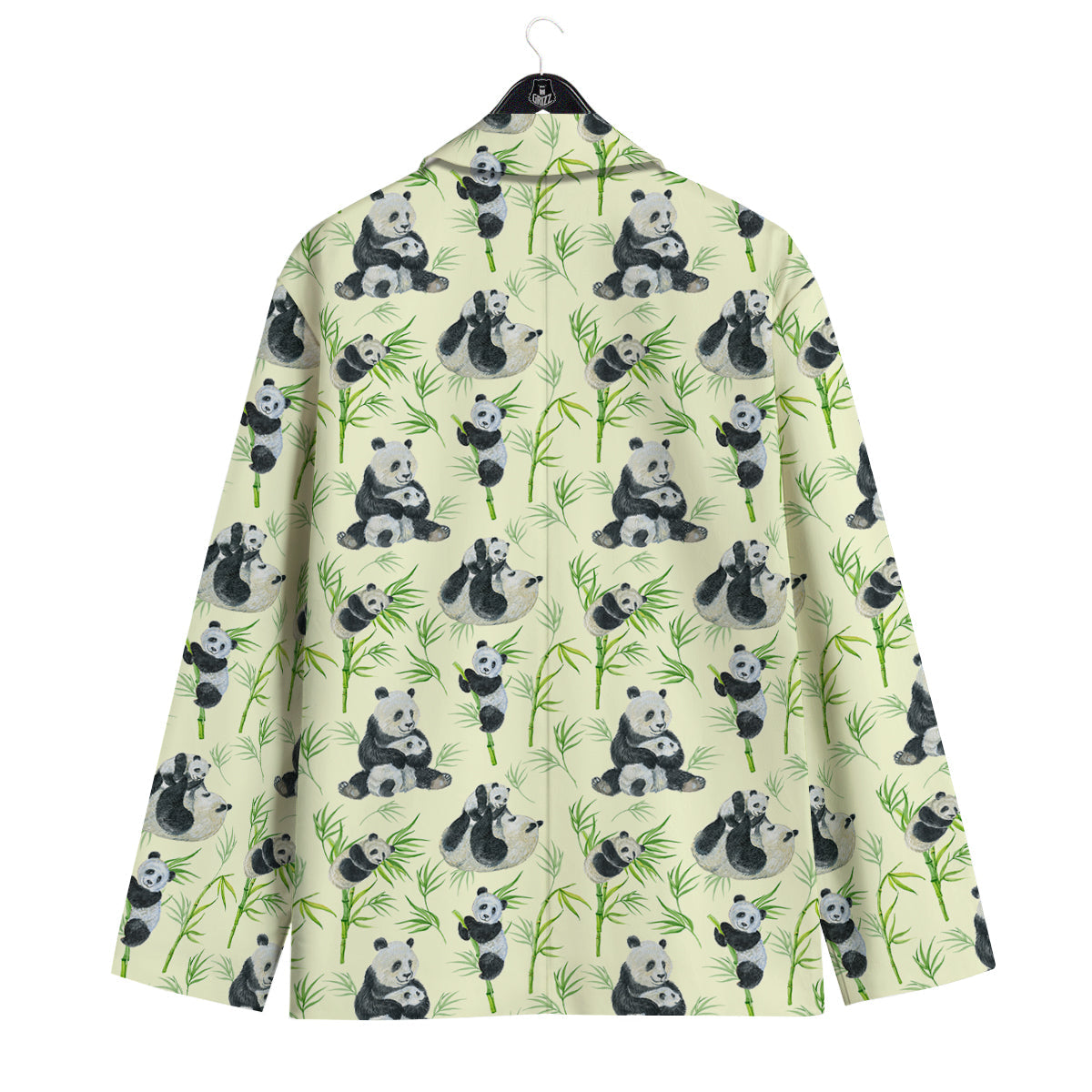 Panda Bamboo And Baby Print Pattern Men's Sport Coat-grizzshop