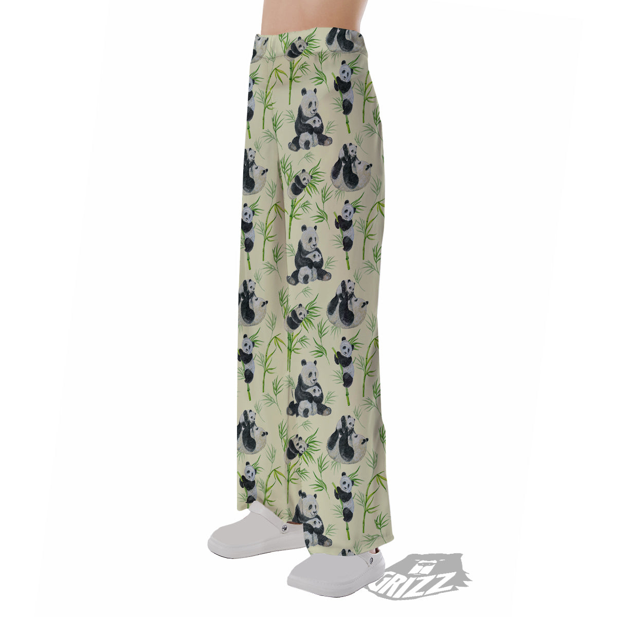 Panda Bamboo And Baby Print Pattern Pajama Pants-grizzshop