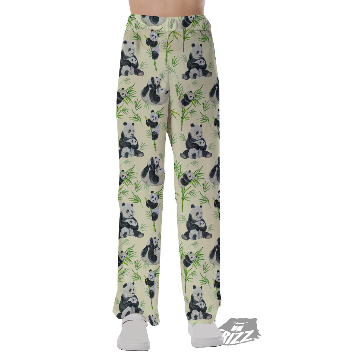Panda Bamboo And Baby Print Pattern Pajama Pants-grizzshop
