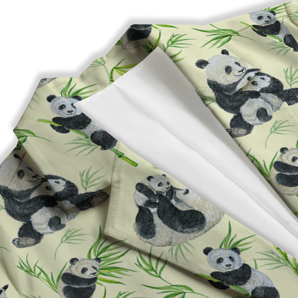 Panda Bamboo And Baby Print Pattern Women's Blazer-grizzshop