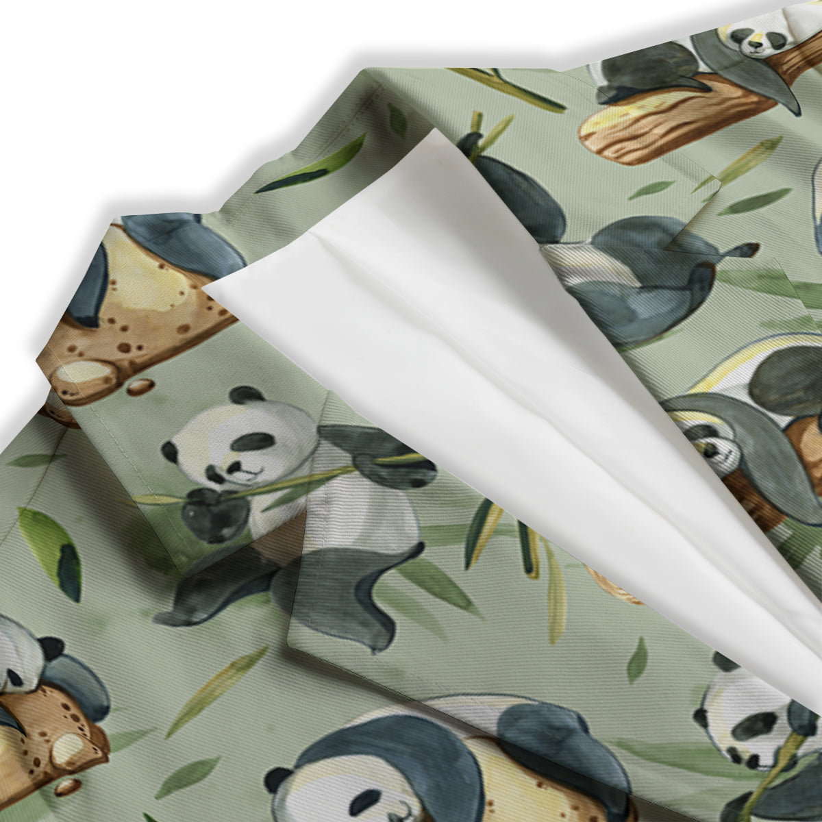 Panda Bear Watercolor Print Pattern Women's Blazer-grizzshop