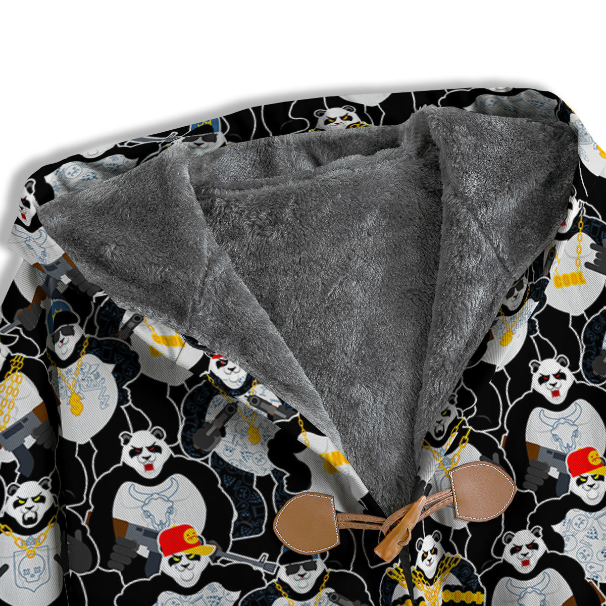 Panda Gangster Gang Print Pattern Men's Windbreaker Jacket-grizzshop