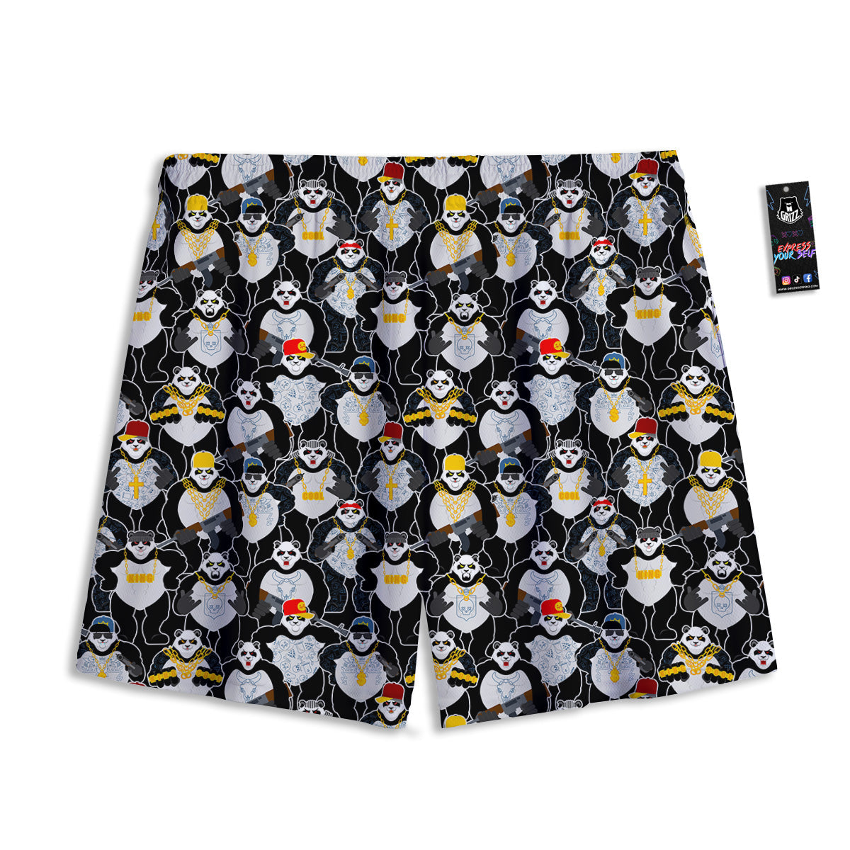 Pig Cute Cartoon Print Pattern Mesh Shorts