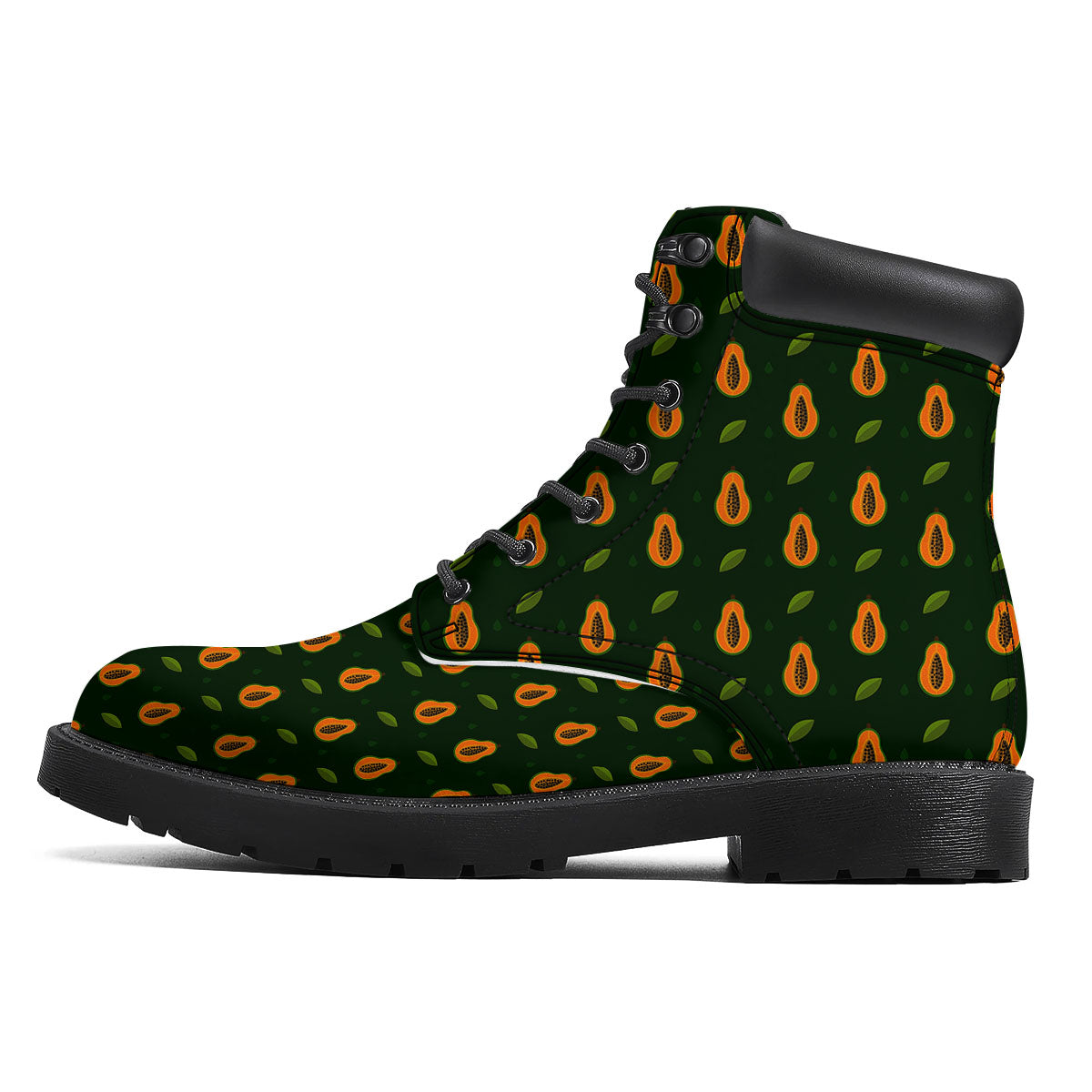 Papaya Exotic Print Pattern Boots-grizzshop