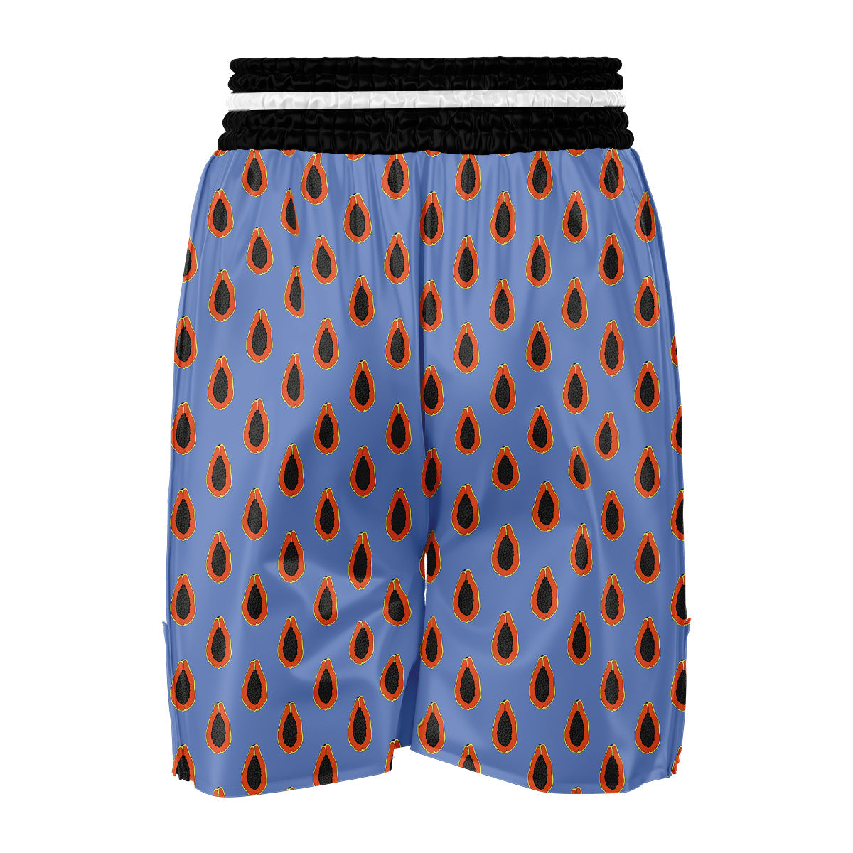 Papaya Purple Print Pattern Boxing Shorts-grizzshop