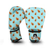 Papaya Striped Blue Print Pattern Boxing Gloves-grizzshop